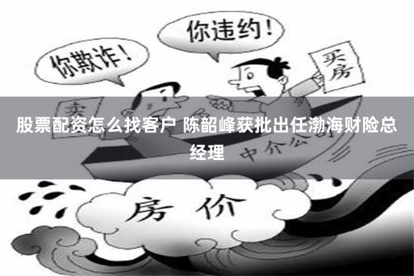 股票配资怎么找客户 陈韶峰获批出任渤海财险总经理