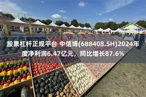 股票杠杆正规平台 中信博(688408.SH)2024年度净利润6.47亿元，同比增长87.6%