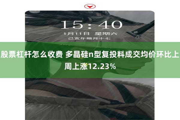 股票杠杆怎么收费 多晶硅n型复投料成交均价环比上周上涨12.23%