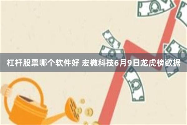 杠杆股票哪个软件好 宏微科技6月9日龙虎榜数据