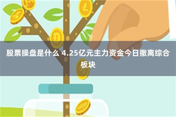 股票操盘是什么 4.25亿元主力资金今日撤离综合板块