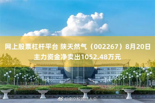网上股票杠杆平台 陕天然气（002267）8月20日主力资金净卖出1052.48万元