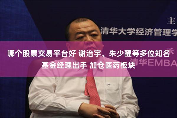 哪个股票交易平台好 谢治宇、朱少醒等多位知名基金经理出手 加仓医药板块
