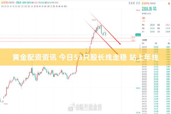 黄金配资资讯 今日53只股长线走稳 站上年线