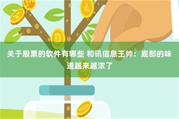 关于股票的软件有哪些 和讯信息王帅：底部的味道越来越浓了