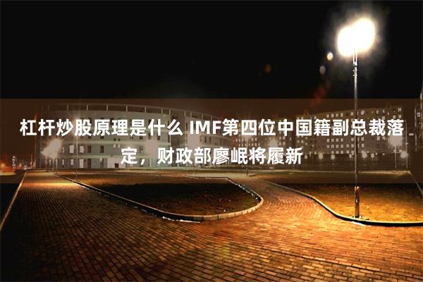 杠杆炒股原理是什么 IMF第四位中国籍副总裁落定，财政部廖岷将履新